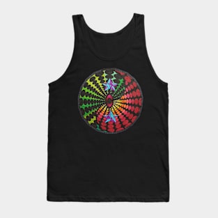 Colourful pattern Ying Yang Tank Top